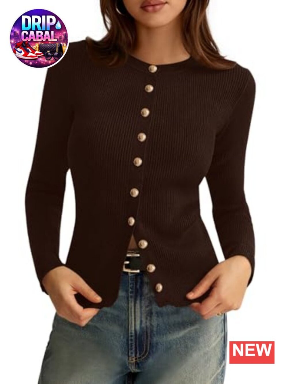 PRETTYGARDEN Women's Ribbed Knit Lightweight Button Down Cardigan Sweater Long